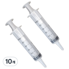 케리빙 강아지 피딩 주사기, 60ml, 10개