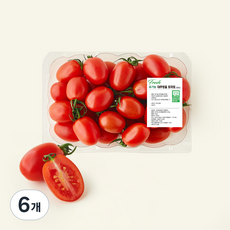 유기농 인증 대추방울 토마토, 500g, 6개