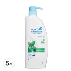 헤드앤숄더 쿨 멘솔 컨디셔닝 린스, 550ml, 5개