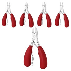 Laventory 高級鉗型腳指甲剪, 5個, 紅色