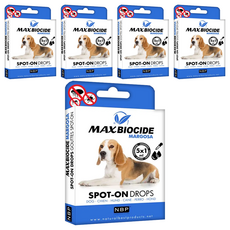 NBP新型犬用苦楝精油驅蝨滴劑 5盒 有效驅趕跳蚤壁蝨 成分天然溫和 使用方便 保護愛犬健康, 5支, 驅蟲