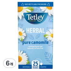 Tetley 泰特利 洋甘菊茶茶包, 1.3g, 25包, 6盒