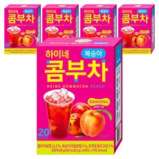 하이네 콤부차 복숭아 20p, 20개입, 5개, 5g