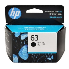 hp 惠普 原廠墨水 63 F6U62AA, 黑色, 1盒