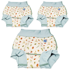Happy Nappy 全新3D游泳尿布褲 森林小橡果 (12~24個月 XL 3件)