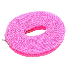 앞날앤 미끄럼방지 야외 캠핑 빨래줄 5m, 핑크, 1개