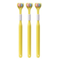 Open Space 優質三面牙刷 檸檬, 1入, 3個