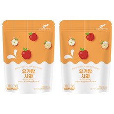 리틀스푼 요거랑 동결건조 요거트 큐브 스낵, 사과, 16g, 2개