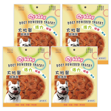 QTBABY 大肚量寵物潔牙零食 QT321 香嫩地瓜雞肉捲 280g 全犬種適用, 4包