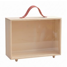 小麥購物 公仔模型手提木製展示盒 大 L2471, 1個