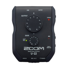 Zoom Corporation 手持型錄音介面, U-22, 黑色