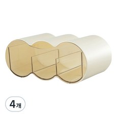 마켓피오 홈 3구 다용도 화장대 정리 수납함, 타입1, 4개