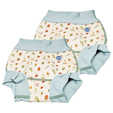 Happy Nappy 全新3D游泳尿布褲 森林小橡果 (12~24個月, XL, 2件)