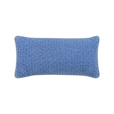 shez Home 素色蕎麥枕套枕頭, 藍色, 1個