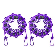 LOCUS 露營曬衣繩, 紫色, 2個