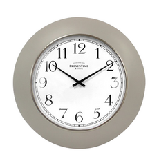 PRESENTIME 現代優雅掛鐘 12吋, 暖灰