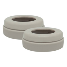 MOTHER-K 奶瓶水杯共用奶嘴環 適用於貝親/小獅王/UPIS/CHICCO的寬口奶嘴頭 不含BPA 耐溫100°C/-10°C PP材質, 棕色, 1組