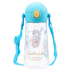 LiLFANT The Bottle 一鍵式附背帶Tritan水壺, 大耳狗喜拿, 470ml, 1個