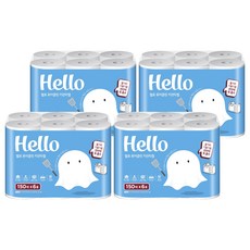 Hello Tissue 純淨廚房紙巾 150抽, 6入, 4個