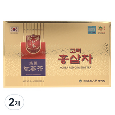 高麗紅蔘茶沖泡包, 3g, 2盒, 100包