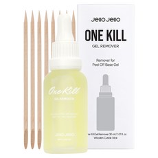 젤로젤로 필오프 베이스 젤 전용 원킬 네일리무버, 30ml, 1개