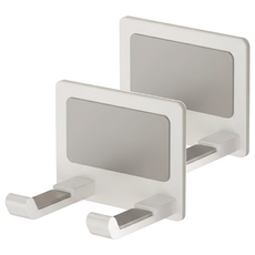 超級工廠 吹風機架, 白色, 2個, 免打孔浴室收納