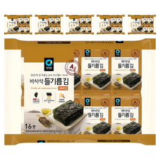 대상 청정원 들기름 바사삭김, 64g, 6개