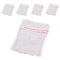 束口川野洗衣袋 條編材質 30x40cm, 粗網束口拉繩, 5個