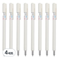 Mungudam 高品質鋒利0.5mm 8p+一次性小袋套裝, 4套, 白色