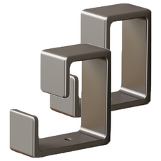 多功能浴室臉盆掛勾 7 x 3.5 x 6.5cm 120g, 2入, 不鏽鋼色