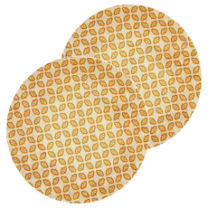 ZEN ZHOU 仁舟淨塑 蜂蠟布保鮮罩 經典Logo-棕, L(26cm), 2個