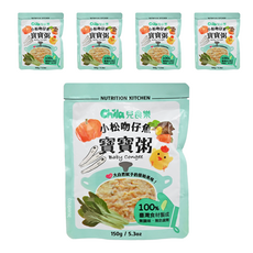 Chila 兒食樂 寶寶粥 小松吻仔魚, 150g, 台灣在地食材, 不添加人工香料、色素, 5包