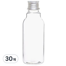 Glassdomae AN120 透明飲料容器 鋁製銀蓋, 120ml, 30個