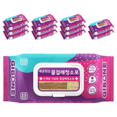 GIBONE 濕拖把清潔布特大蓋型25片, 12個