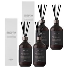 에이센트 퍼퓸드 디퓨저, 라이브러리, 500ml, 4개