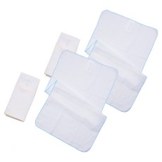 PiYOPiYO 黃色小鴨 小鴨紗布澡巾 新生兒適用 100%純棉 吸水性佳, 白色, 2組