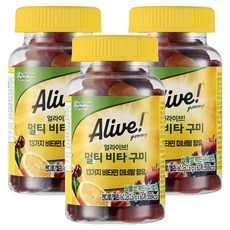 얼라이브 멀티 비타 구미, 60정, 3개