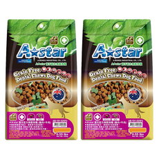A star 潔牙配方無穀狗糧 天然食材製成, 雞肉 + 牛肉, 250g, 2包