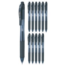 Pentel 飛龍文具 ENERGEL Energel X 中性筆 0.7mm 12入 BL107-AX, 黑色, 一, 1套