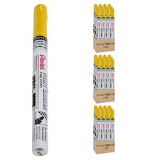 Pentel 飛龍文具 油漆筆 MSP10-G 細 黃色 12支, 1色, 3盒