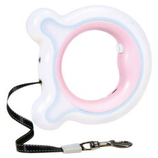 小麥購物 K091 寵物戶外自動牽引繩, 粉色, 1個