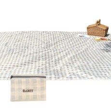 BANFF 露營防水墊, 米色格紋