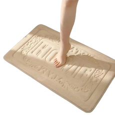 ROYALLIN 蘿林嚴選 北歐風地墊 有效吸水 防滑抓地, 卡其, 1組