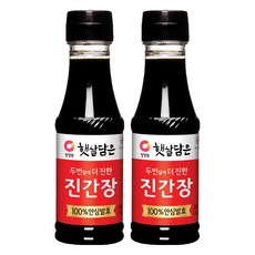 대상 청정원 햇살담은 두번 달여 더 진한 진간장, 200ml, 2개