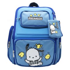 Pochacco 帕恰狗 輕量透氣書包 標準型, 藍色
