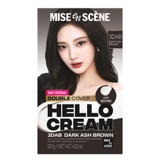 미쟝센 헬로크림 더블커버 새치 염색제, 다크애쉬브라운, 1개