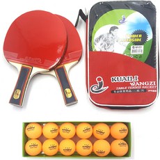 dadamgi 橫握桌球拍 2入+3星乒乓球 TR-002 12入