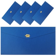 Cherish 3D 黃金烏龜 無病長壽 信封, 5個, 藍色