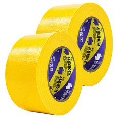 신흥 국산 대용량 라바 청면테이프 48mm x 25M 노랑, 2개