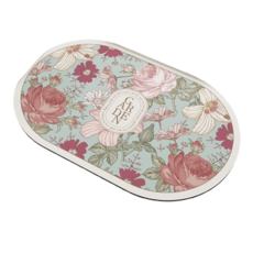 珪藻土浴室吸水軟墊, 花卉圖案, 60 x 40cm, 無人區玫瑰, 1個